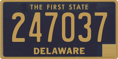 DE license plate 247037