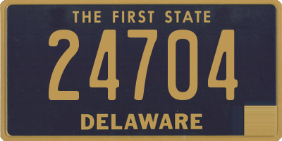 DE license plate 24704
