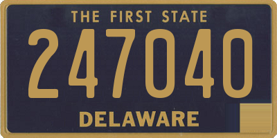 DE license plate 247040