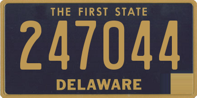 DE license plate 247044