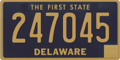 DE license plate 247045