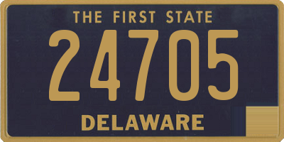 DE license plate 24705