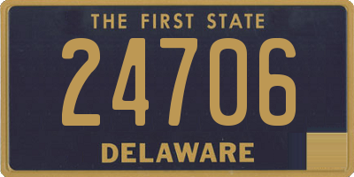 DE license plate 24706