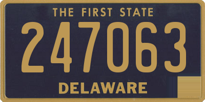 DE license plate 247063