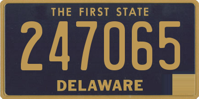 DE license plate 247065