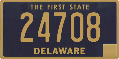 DE license plate 24708