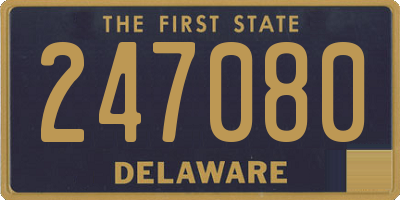 DE license plate 247080
