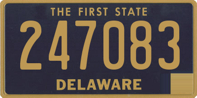 DE license plate 247083