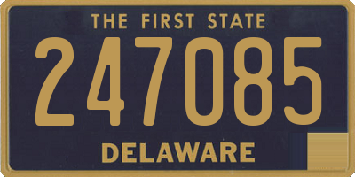 DE license plate 247085