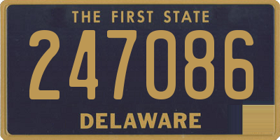 DE license plate 247086