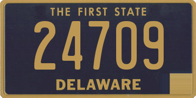 DE license plate 24709