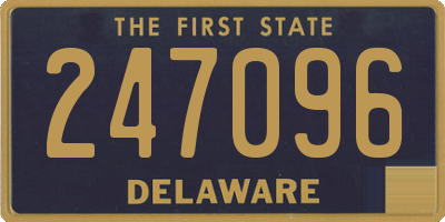 DE license plate 247096