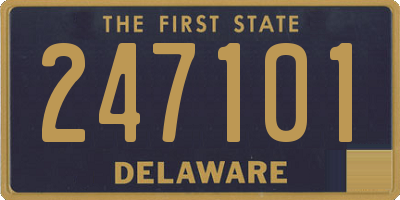 DE license plate 247101
