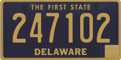 DE license plate 247102