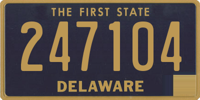 DE license plate 247104