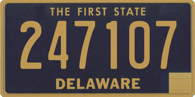 DE license plate 247107