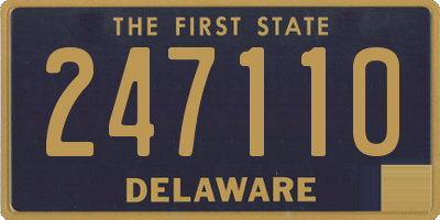 DE license plate 247110