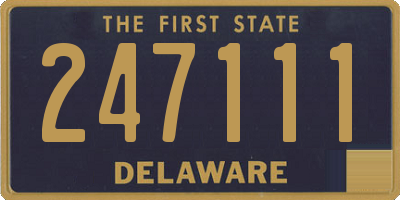 DE license plate 247111