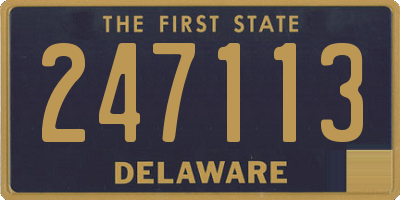 DE license plate 247113