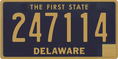 DE license plate 247114