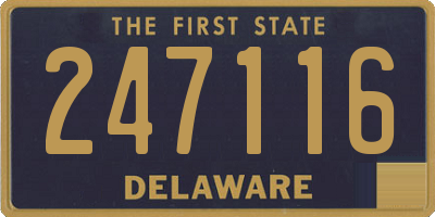 DE license plate 247116