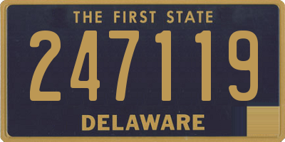 DE license plate 247119