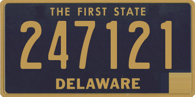 DE license plate 247121