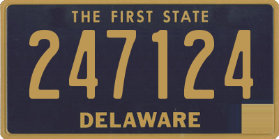 DE license plate 247124