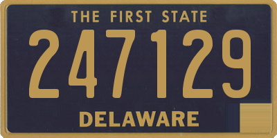 DE license plate 247129