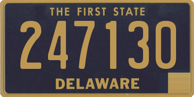 DE license plate 247130
