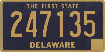 DE license plate 247135