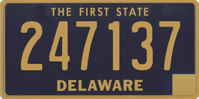 DE license plate 247137