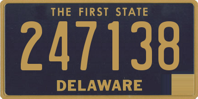 DE license plate 247138