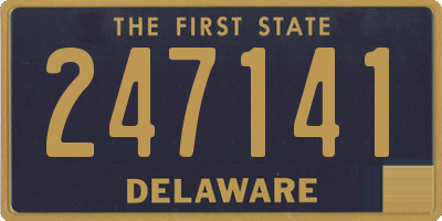 DE license plate 247141