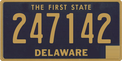 DE license plate 247142