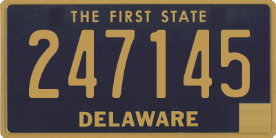 DE license plate 247145