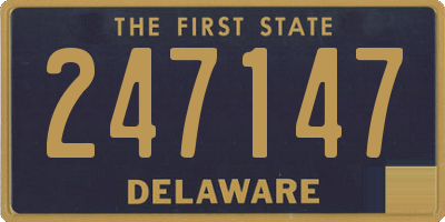 DE license plate 247147