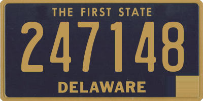 DE license plate 247148
