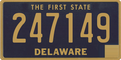 DE license plate 247149