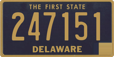 DE license plate 247151