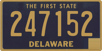 DE license plate 247152