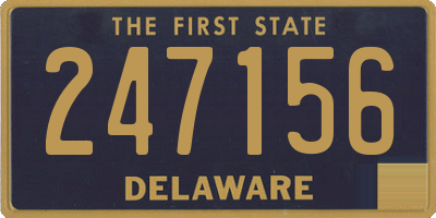 DE license plate 247156