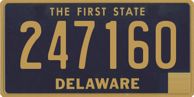 DE license plate 247160