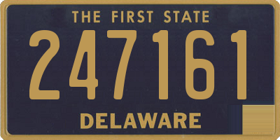 DE license plate 247161