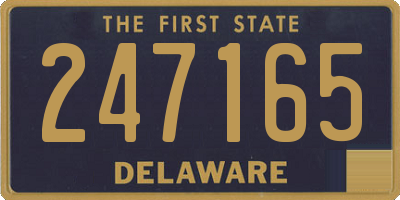 DE license plate 247165