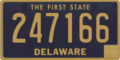 DE license plate 247166