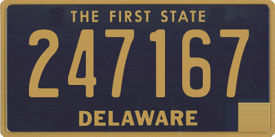 DE license plate 247167