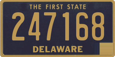 DE license plate 247168