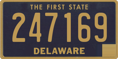 DE license plate 247169