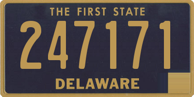 DE license plate 247171